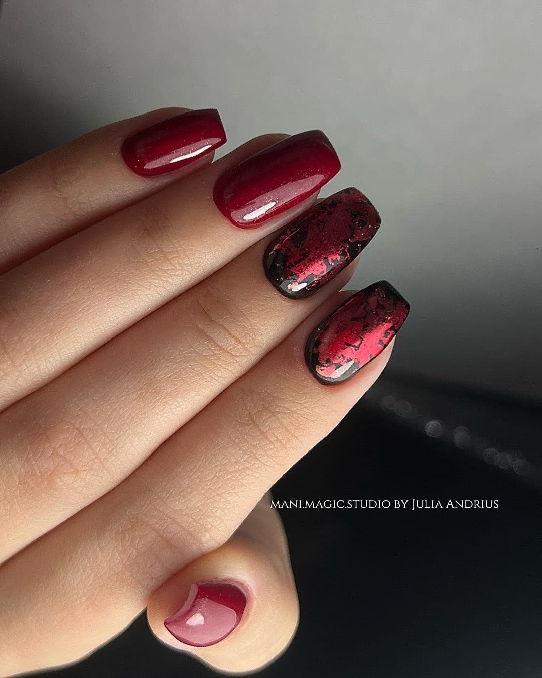 Recent nail set by Mani Magic Studio, Richmond Hill