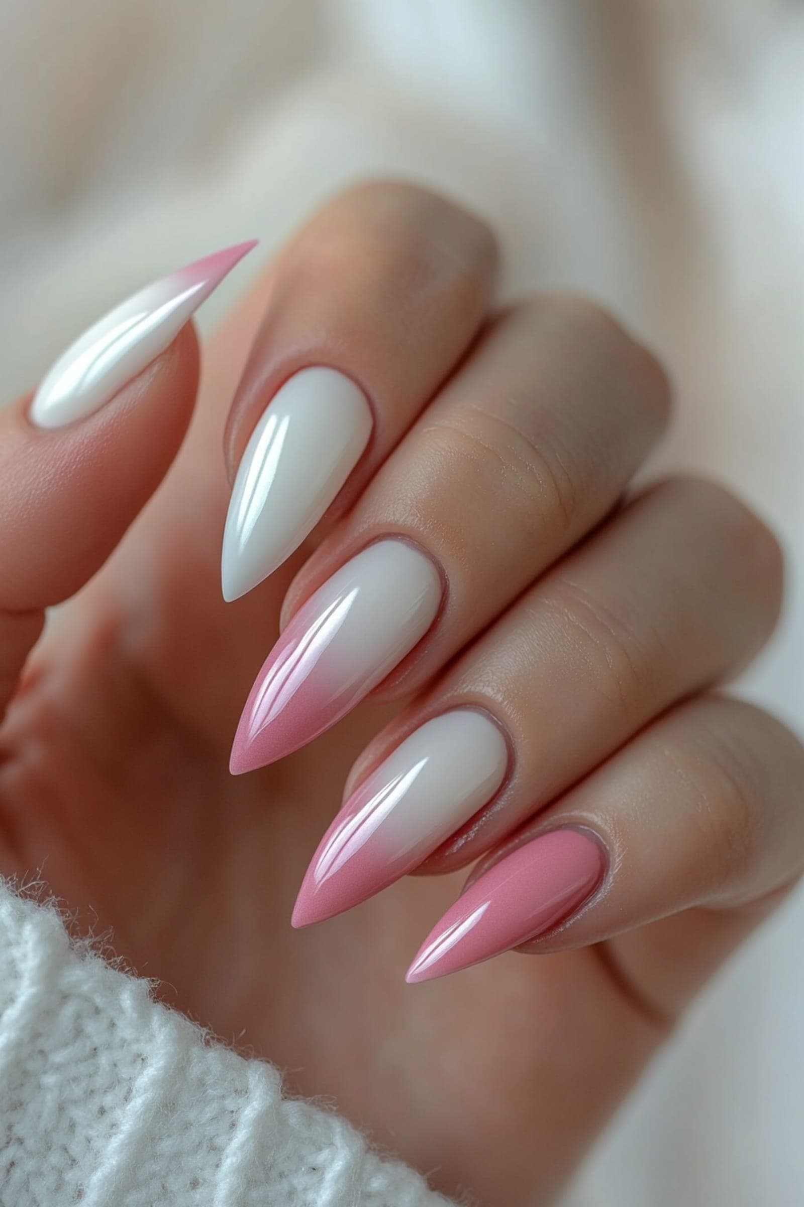 Russian manicure with detailed cuticle work and a soft ombré finish — Mani Magic Studio, Richmond Hill